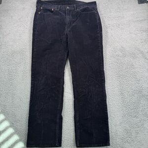 Levis Pants Mens 36x30 Blue Corduroy Straight Leg Casual Stretch Jeans Cotton